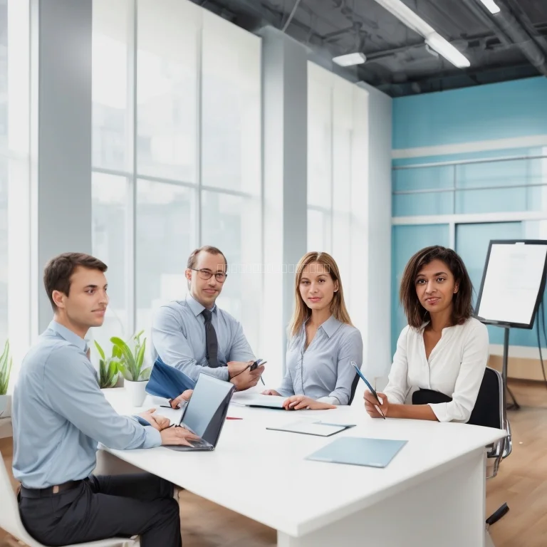 مجموعة قادة خلال دورة تنمية مهارات القيادة